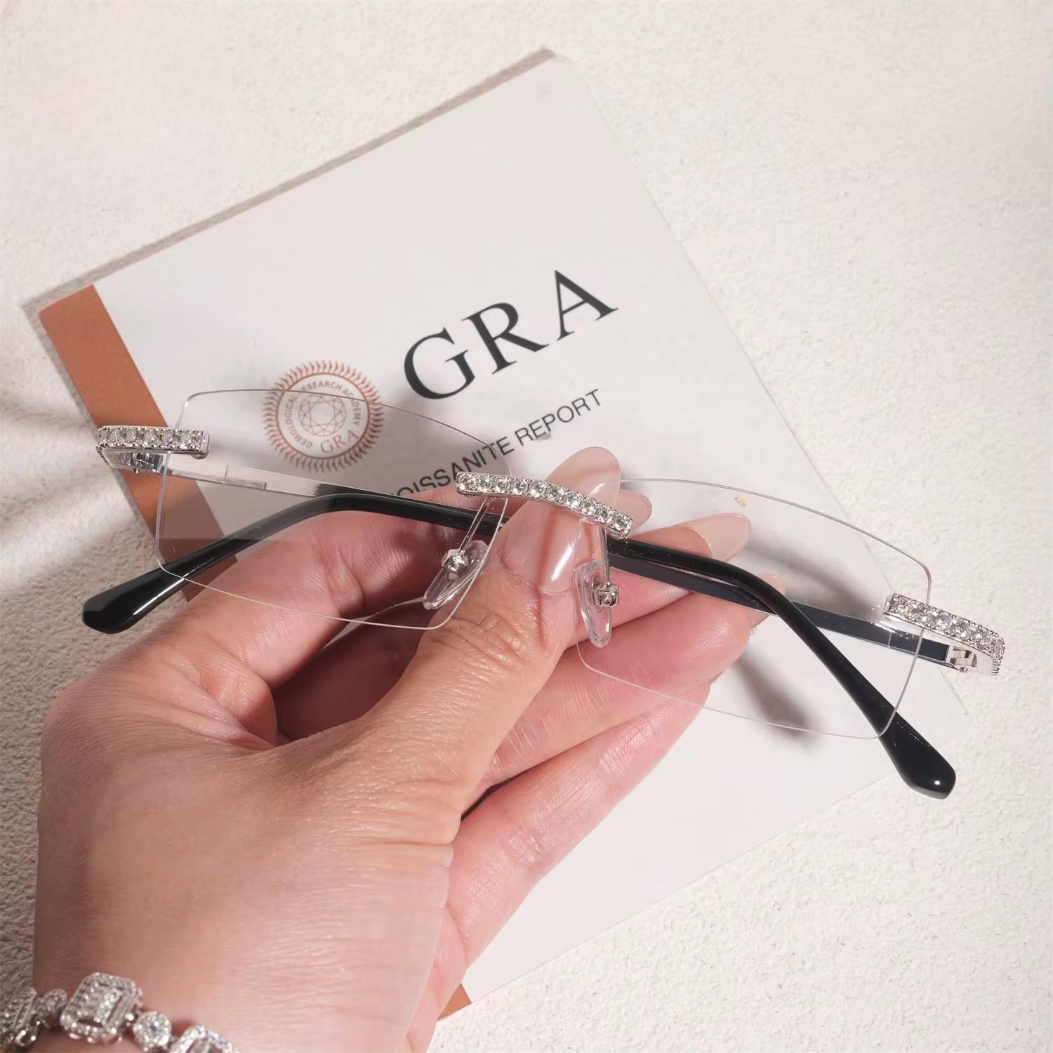 Lunettes "LXY Ice" - moissanite