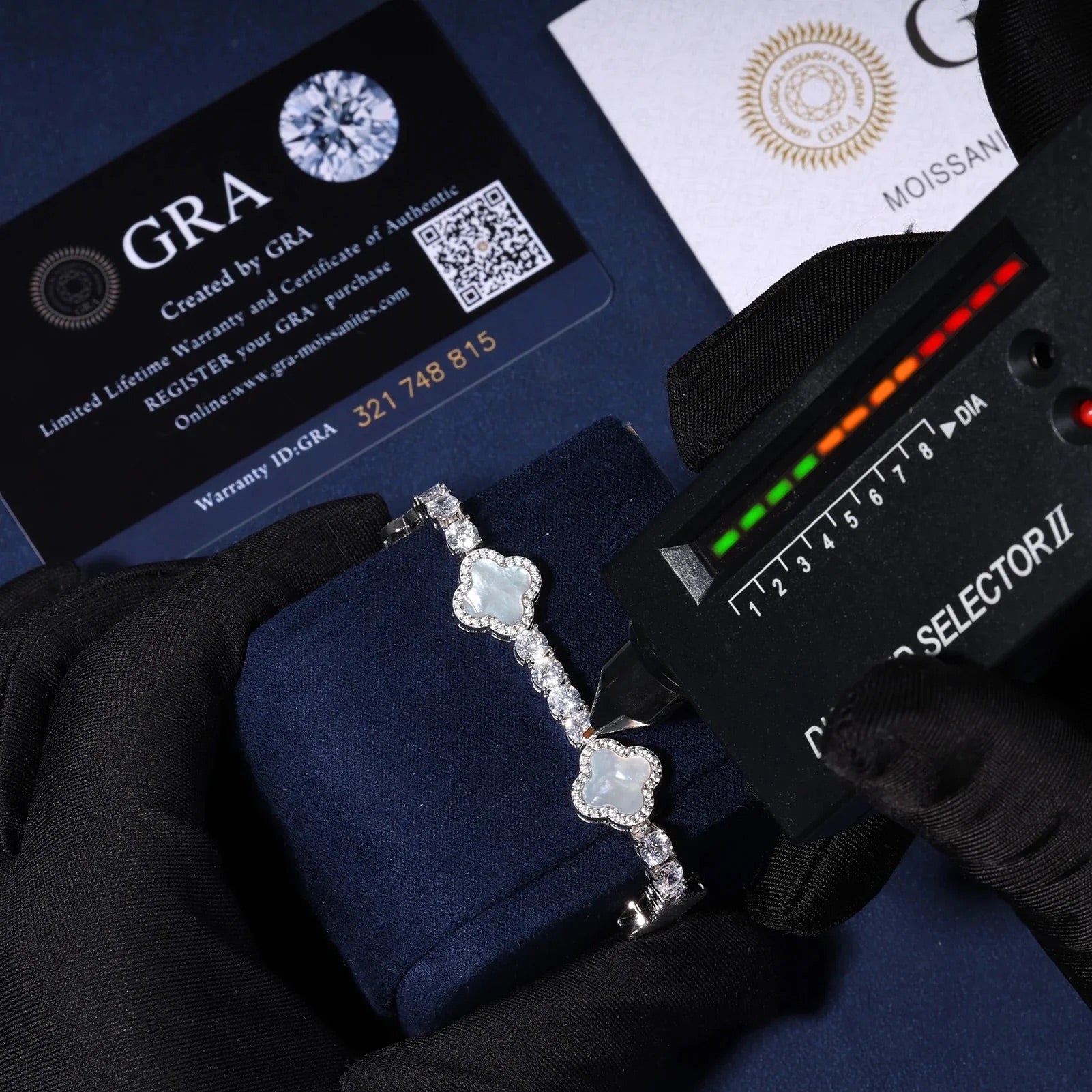 Bracelet "Astra" - en moissanite