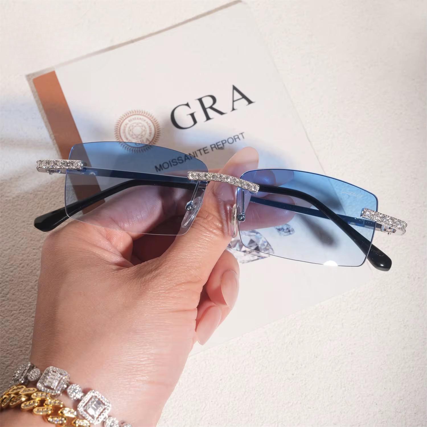 Lunettes "LXY Ice" - moissanite