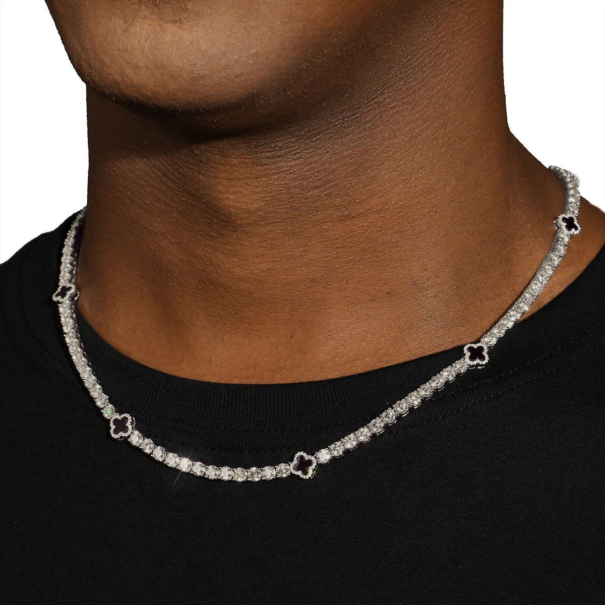 Chaine "Eclipse" moissanite - tennis 925