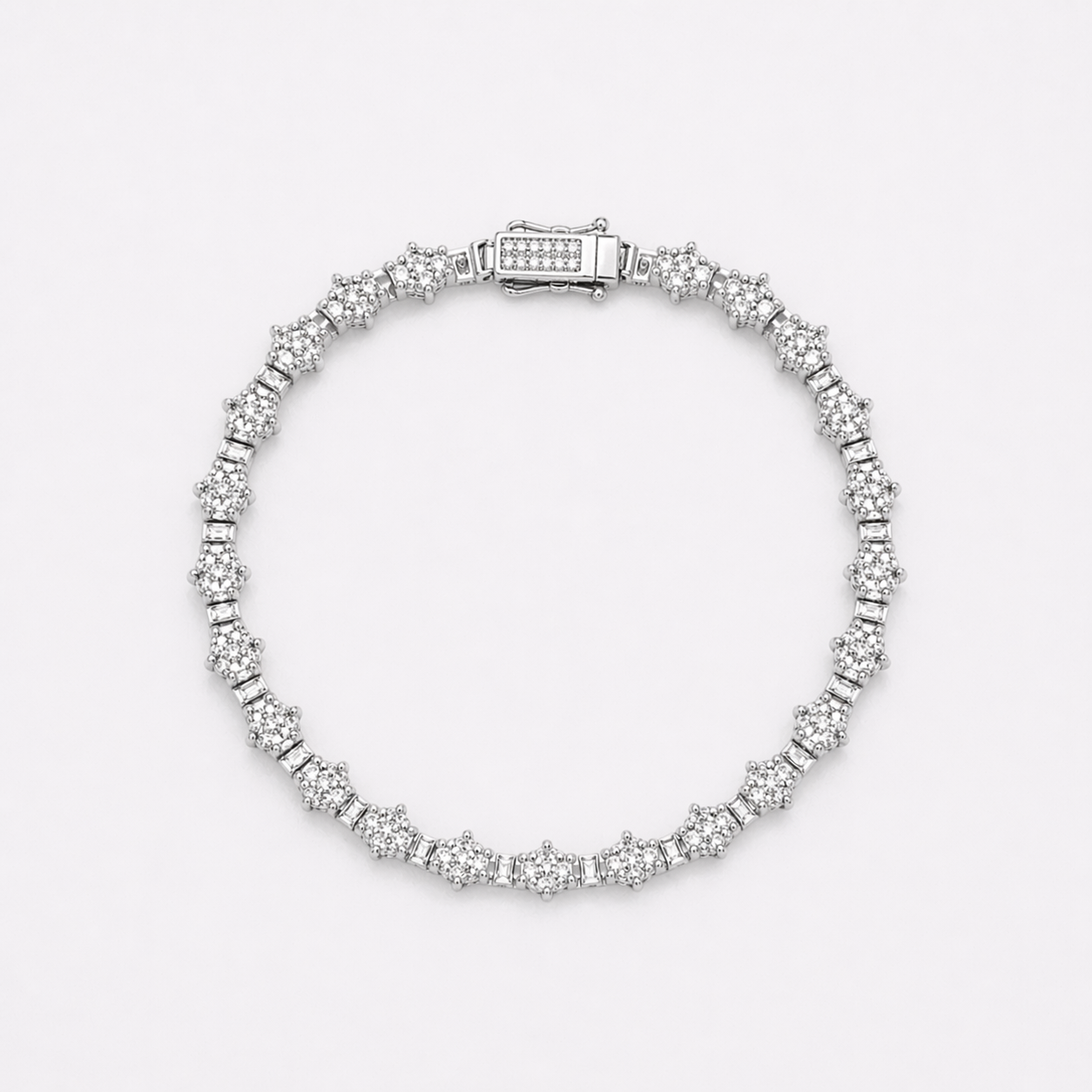 Bracelet "Lyrae" - 3mm (plaqué argent)
