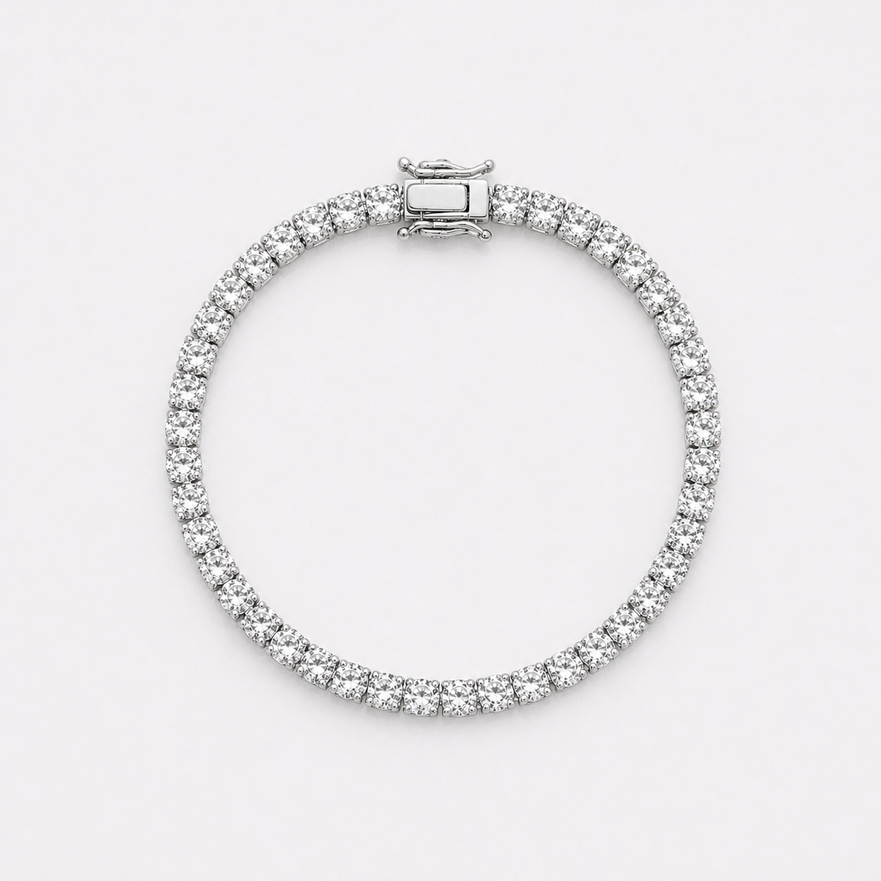Bracelet "Soltice" - tennis 5mm (plaqué argent)