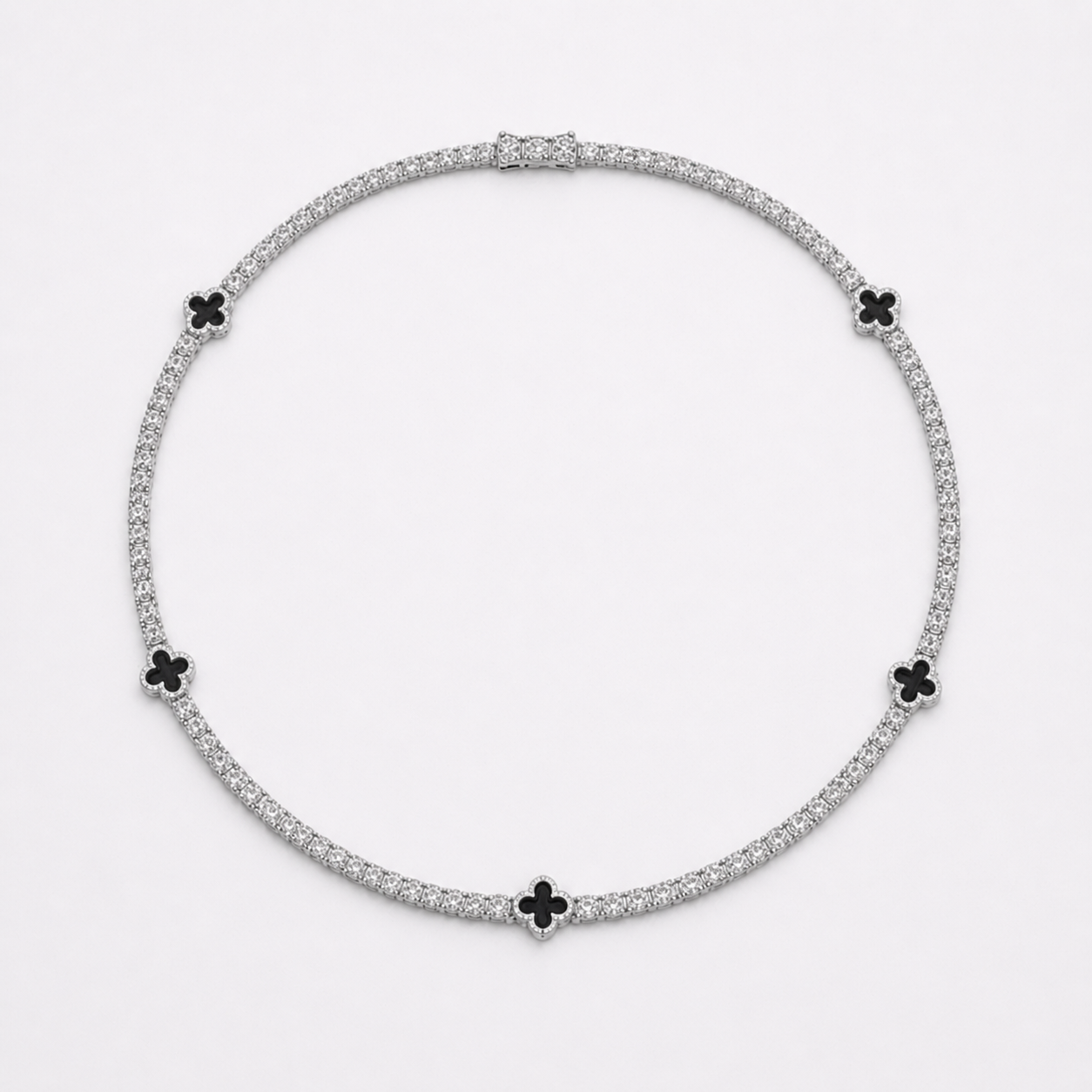 Chaine "Eclipse" moissanite - tennis 925