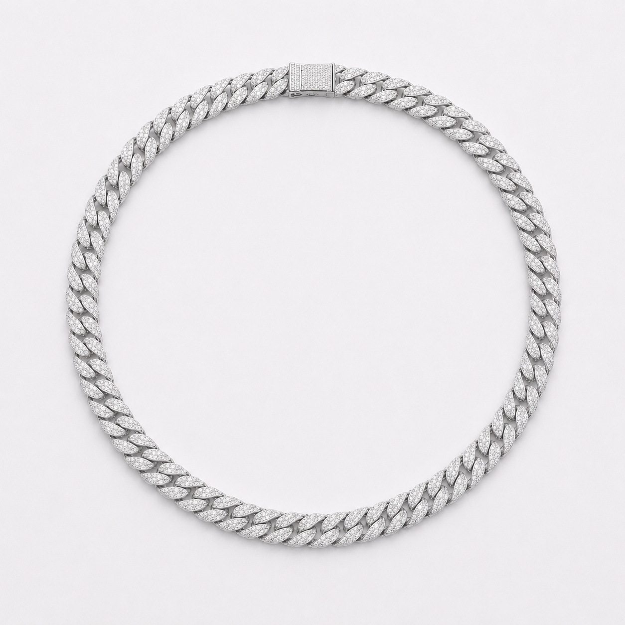 Chaines "Orion" en moissanite - cuban 18mm