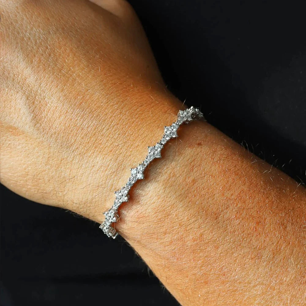 Bracelet "Lyrae" - 3mm (plaqué argent)