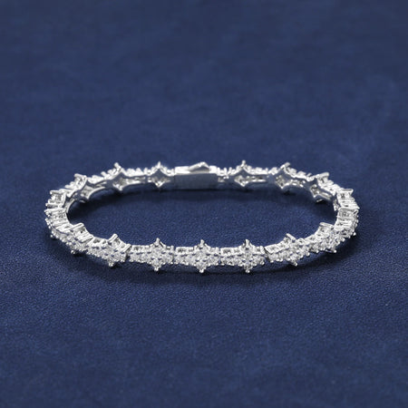 Bracelet "Lyrae" - 3mm (plaqué argent)
