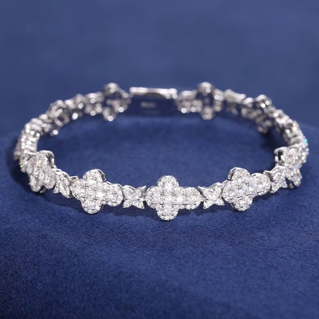 Bracelet "Royal" en moissanite - 10mm
