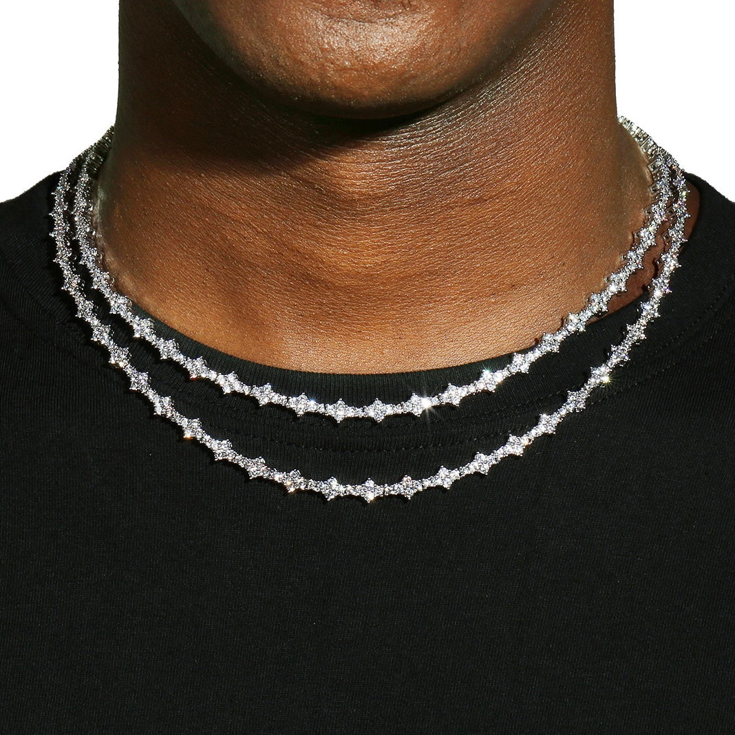 Chaine "Honeyline" - 3mm (plaqué argent)